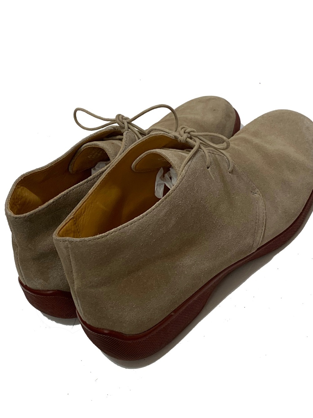 Polo Ralph Lauren Men's Beige Suede Lace-Up Chukka Boots